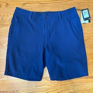 NWT Under Armour Men's Deep Blue Flat Front Shorts